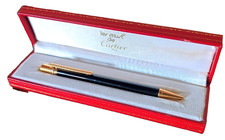 Bolígrafo Cartier Trinity vintage con acabado lacado negro y estuche segunda mano  Embacar hacia Mexico
