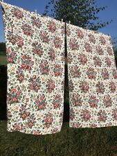 Vintage pair barkcloth for sale  NORWICH