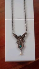 Jugendstil collier libelle gebraucht kaufen  Wassertrüdingen
