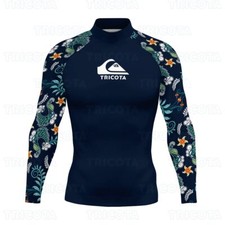 Camisa de surf masculina proteção contra erupções cutâneas ternos de mergulho roupa de banho manga longa tops de banho comprar usado  Enviando para Brazil