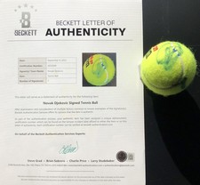 Bola de tênis Novak Djokovic-Jannik Sinner dupla assinada US Open Beckett LOA CERTIFICADO DE AUTENTICIDADE comprar usado Bola de tênis Novak Djokovic-Jannik Sinner dupla assinada US Open Beckett LOA CERTIFICADO DE AUTENTICIDADE comprar usado  Enviando para Brazil