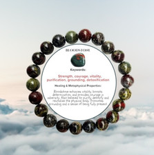 Bloodstone 8mm natural for sale  PETERBOROUGH
