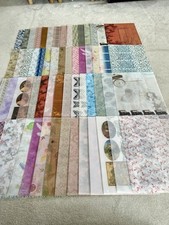 60 hojas artesanales mixtas de vitela con patrones A4, fabricación de tarjetas, artesanía  segunda mano  Embacar hacia Mexico