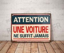 Plaque métal vintage d'occasion Plaque métal vintage d'occasion  Mer