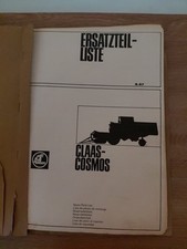 Claas cosmos ersatzteilliste gebraucht kaufen  Dornhan