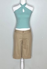 Blusa feminina SISLEY azul água, cropped, suporte, ajustada, feita na Itália, tamanho único comprar usado  Enviando para Brazil