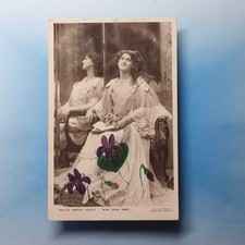 Cartão postal de atriz eduardiana 1906 foto real Zena Dare Flowers? Philco Series, usado comprar usado  Enviando para Brazil