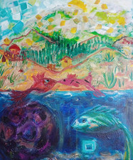 Ungewöhnliches acrylbild eing gebraucht kaufen  Marburg