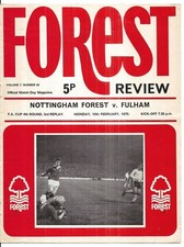 Football programme nottingham for sale  FARINGDON