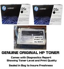 2 cartuchos de tóner HP 05X genuinos en su mayoría nuevos 86% y 97% de tóner probados segunda mano  Embacar hacia Argentina