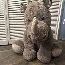 "Animal de peluche Jumbo Rhino 40"" Plus! Grande y suave y cómodo  segunda mano  Embacar hacia Argentina