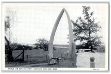 Cartão postal antigo c1940's Whale Jaw Bone Gateway Cape Cod Massachusetts MA comprar usado  Enviando para Brazil