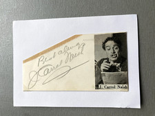 J. CARROL NAISH (†1973) signed vintage Ausschnitt 10x15 Autogramm comprar usado  Enviando para Brazil
