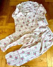 Schlafanzug nachtwäsche rosen gebraucht kaufen  Rodewisch