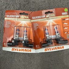 (2) Farol de halogênio SYLVANIA 9005 SilverStar ultra alto desempenho 2 lâmpadas, usado comprar usado  Enviando para Brazil