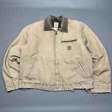 Jaqueta masculina vintage Carhartt Detroit grande J97 SDL ‘Sela’ bege cobertor forrado EUA, usado comprar usado  Enviando para Brazil