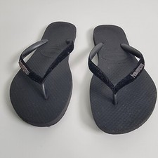 Logotipo fino de metal Havaianas preto prata comprar usado  Enviando para Brazil
