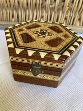 Vintage hexagon schmuckschatul gebraucht kaufen  Bad Freienwalde (Oder)