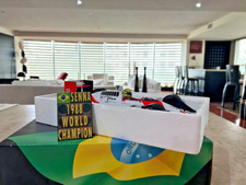 Minichamps F1 1:12 Ayrton Senna McLaren MP4/4 + Pit Board World Champion 1988 comprar usado  Enviando para Brazil