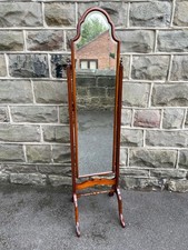 Antique walnut cheval for sale  PONTEFRACT