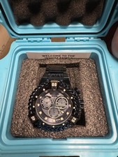 Invicta Reserve Shaq Hercules Azul MOP Preto Aço Relógio Suíço Mvt 56mm Novo comprar usado  Enviando para Brazil
