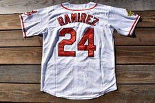 Novo! Camiseta de beisebol Manny Ramirez Cleveland Indians branca adulto GG comprar usado  Enviando para Brazil