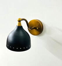 Luminária de parede elegante moderna artesanal meados do século latão comprar usado  Enviando para Brazil