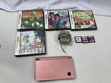 Consola portátil Nintendo DSi XL rosa metálica con juegos y cable de alimentación segunda mano  Embacar hacia Argentina