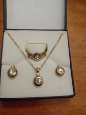 Necklace ring earrings for sale  LINCOLN