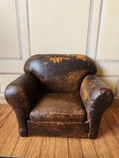 Cadeira de couro 'antiga' artesanal Dollhouse - 1:12 comprar usado  Enviando para Brazil