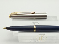Caneta-tinteiro vintage Parker 45 azul e aço, GT, aço médio GP nova na caixa, 1994 *ESTADO PERFEITO* comprar usado  Enviando para Brazil