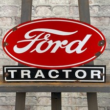 Usado, Plaque émaillée FORD 18.1x11.4" (46x29cm) Nice Tractor Garage Service... comprar usado  Enviando para Brazil