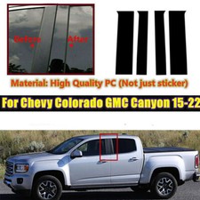 Para GMC Canyon Crew cabine dupla 2015-2022 guarnição de janela poste porta tampa guarnição comprar usado  Enviando para Brazil