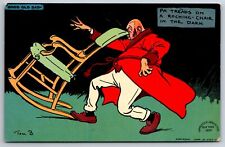 Tom Browne~Good Old Dad: Pa Tread on Rocking Chair in Dark~Hits on Nose~1908 comprar usado  Enviando para Brazil