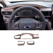 Capa painel console central carro painel para Ford Explorer 2020-2023 grão de madeira comprar usado  Enviando para Brazil