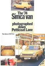 Simca 1100 van for sale Simca 1100 van for sale  BATLEY