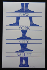 Pôster arte bailarino azul e branco Edward Gorey Nova York pés chinelo comprar usado  Enviando para Brazil