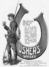 Usher whisky fisherman for sale  GLASGOW