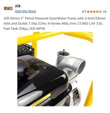 Jcb 50mm petrol for sale  LONDON