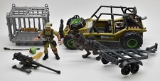 Boneco de ação Dino Quest Jeep + trailer e gaiola + Quickgun Wallace Chap Mei 2001 comprar usado  Enviando para Brazil
