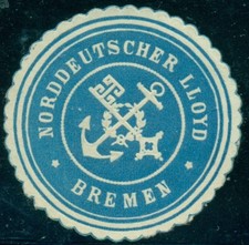 Siegelmarke norddeutscher lloy gebraucht kaufen  Dommershausen, Lieg, Macken