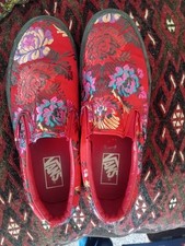 Vans red satin for sale  MALDON
