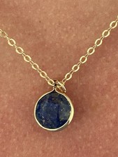 Collier doré lapis d'occasion  Chalon-sur-Saône