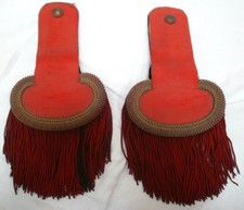 Epaulettes rouge tunique d'occasion  Noyon