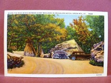 Cartão postal VT estrada entre pedras gigantes em contrabandistas entalhe montanhas verdes comprar usado  Enviando para Brazil