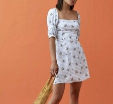 Reformation kaley gingham d'occasion  Expédié en Belgium