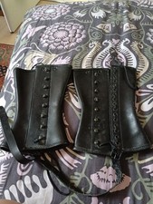Guêtres cuir noir d'occasion  Moirans