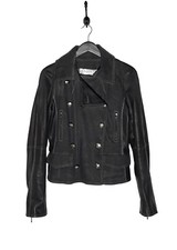 Jaqueta jeans Christian Dior FW06 couro preto mangas trançadas - MÉDIA comprar usado  Enviando para Brazil