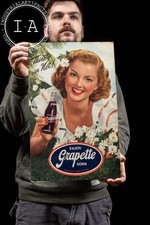 Vintage grapette cardboard for sale  USA