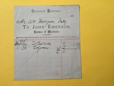 Brewery. ephemra. invoice for sale  SEVENOAKS